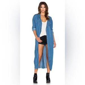 NWT One Teaspoon Le Hustle She Wolf Denim Coat | Light Wash | Size Small